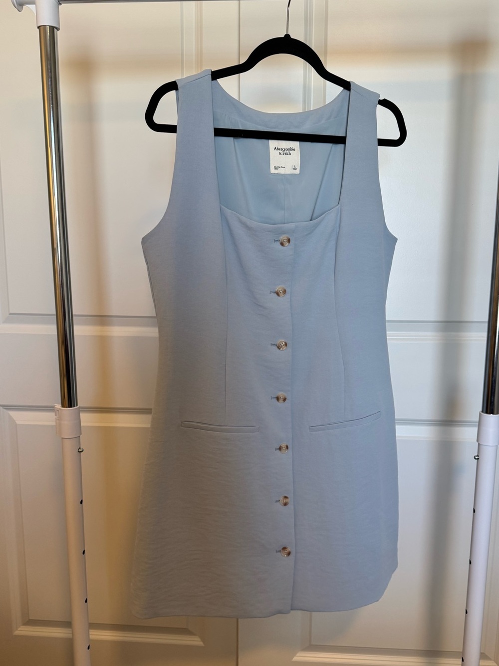 Abercrombie & Fitch Light Blue Sleeveless Mini Dress